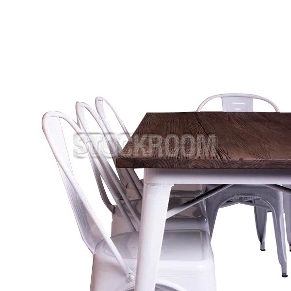 Tolix Style Industrial Dining Table