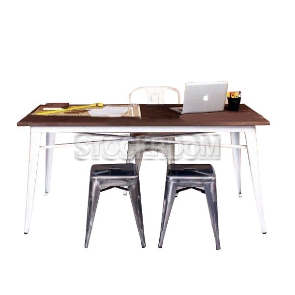 Tolix Style Industrial Dining Table