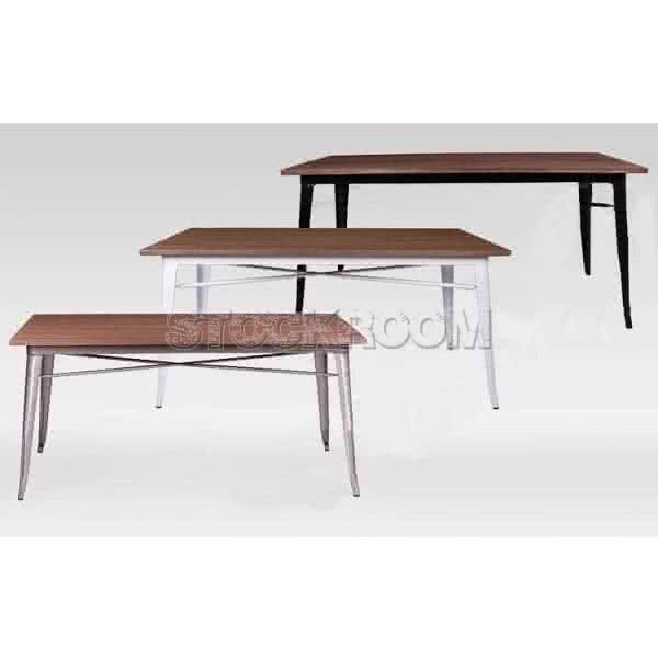 Tolix Style Industrial Dining Table