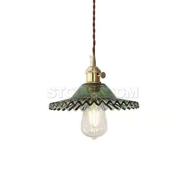 Lotus Glass Umbrella Pendant Lamp