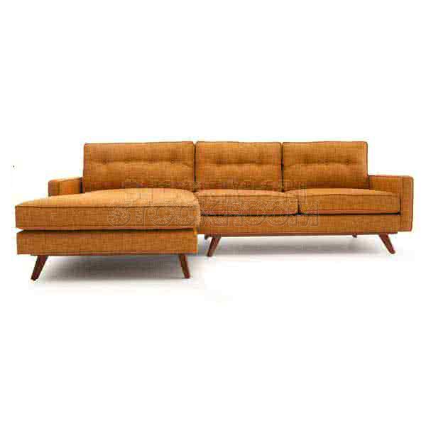 Lucas Fabric / Leather Sofa - L Shape