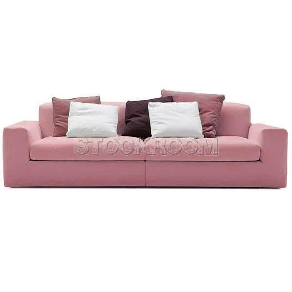 Lucca Fabric Feather Down Sofa - 2 Seater