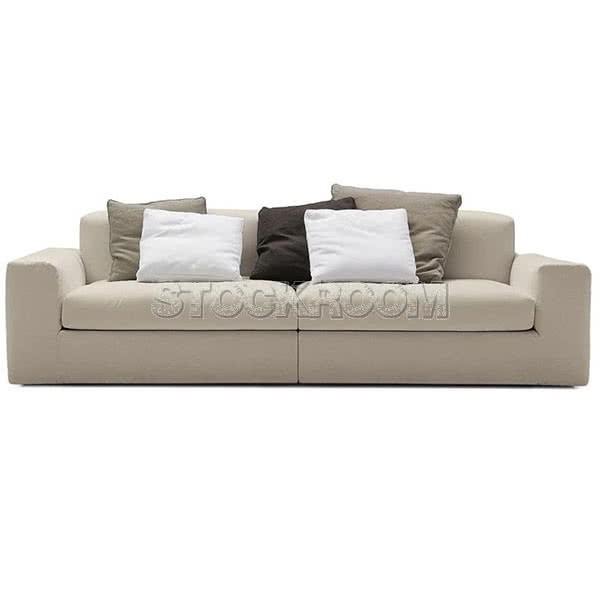 Lucca Fabric Feather Down Sofa - 2 Seater