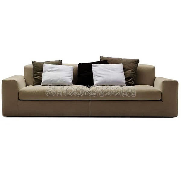 Lucca Fabric Feather Down Sofa - 2 Seater