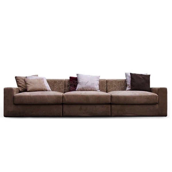 Lucca Fabric Feather Down Sofa - 3 seater