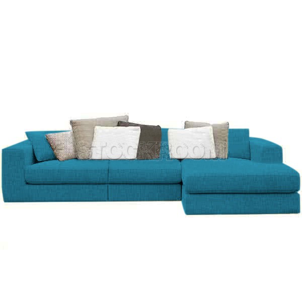 Lucca Fabric Feather Down Sofa - L Shape / Sectional Sofa