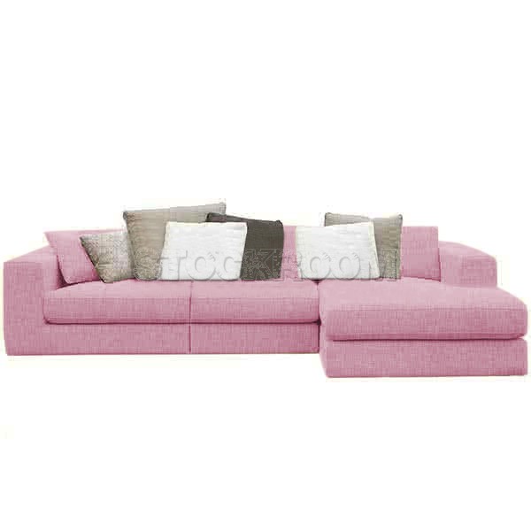 Lucca Fabric Feather Down Sofa - L Shape / Sectional Sofa