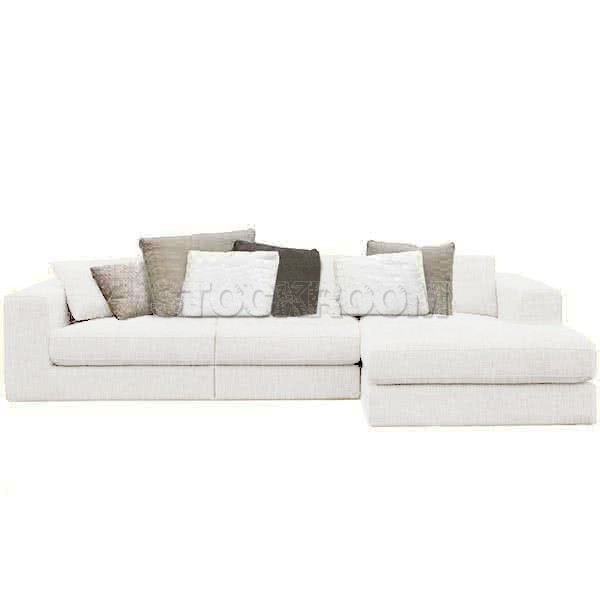 Lucca Fabric Feather Down Sofa - L Shape / Sectional Sofa