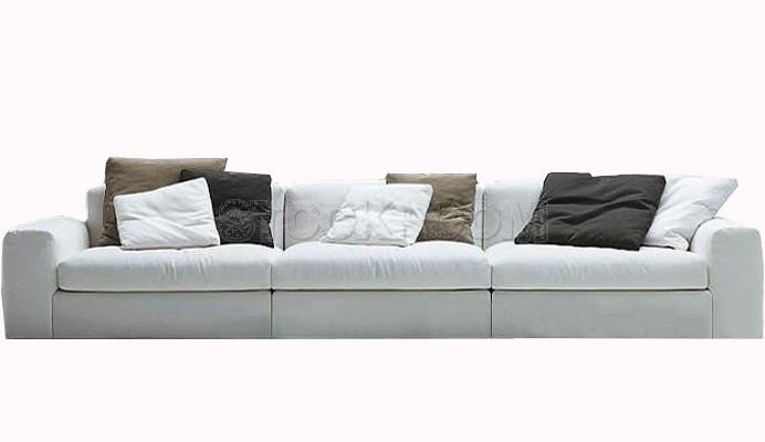 Lucca Leather Feather Down Sofa - 3 Seater