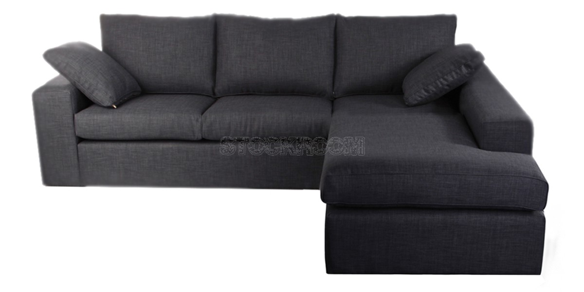 Lucca Fabric Feather Down Sofa - L Shape / Sectional Sofa