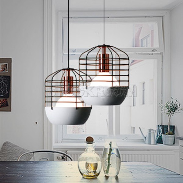 Lucien Modern Style Cage Pendant Lamp