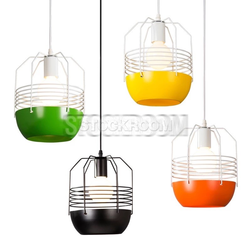 Lucien Modern Style Cage Pendant Lamp