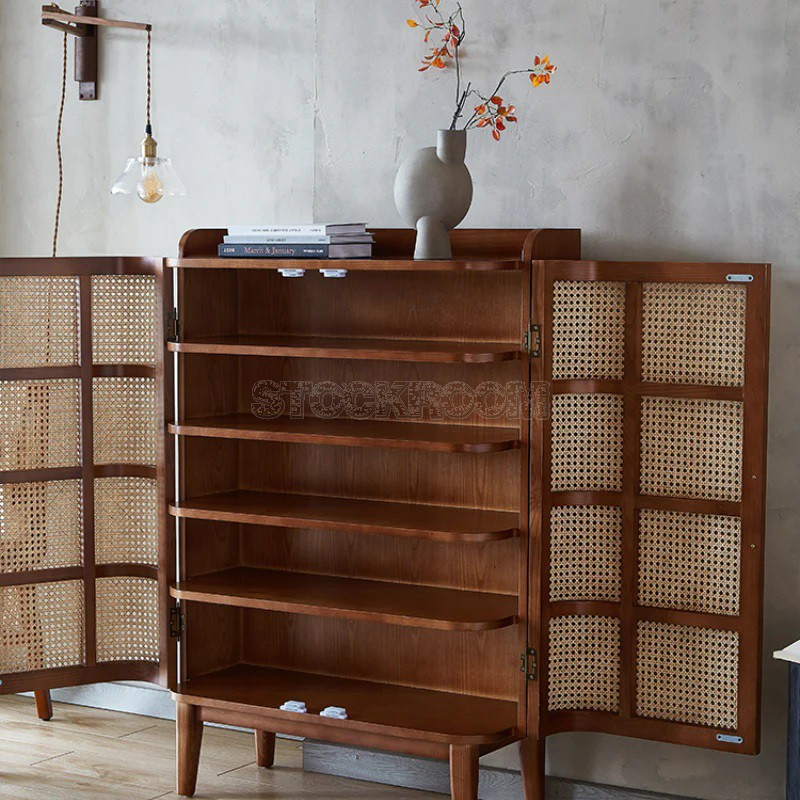 Lumini Rattan Shoe Cabinet