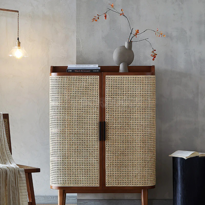 Lumini Rattan Shoe Cabinet