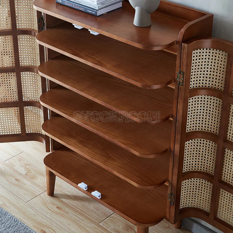 Lumini Rattan Shoe Cabinet