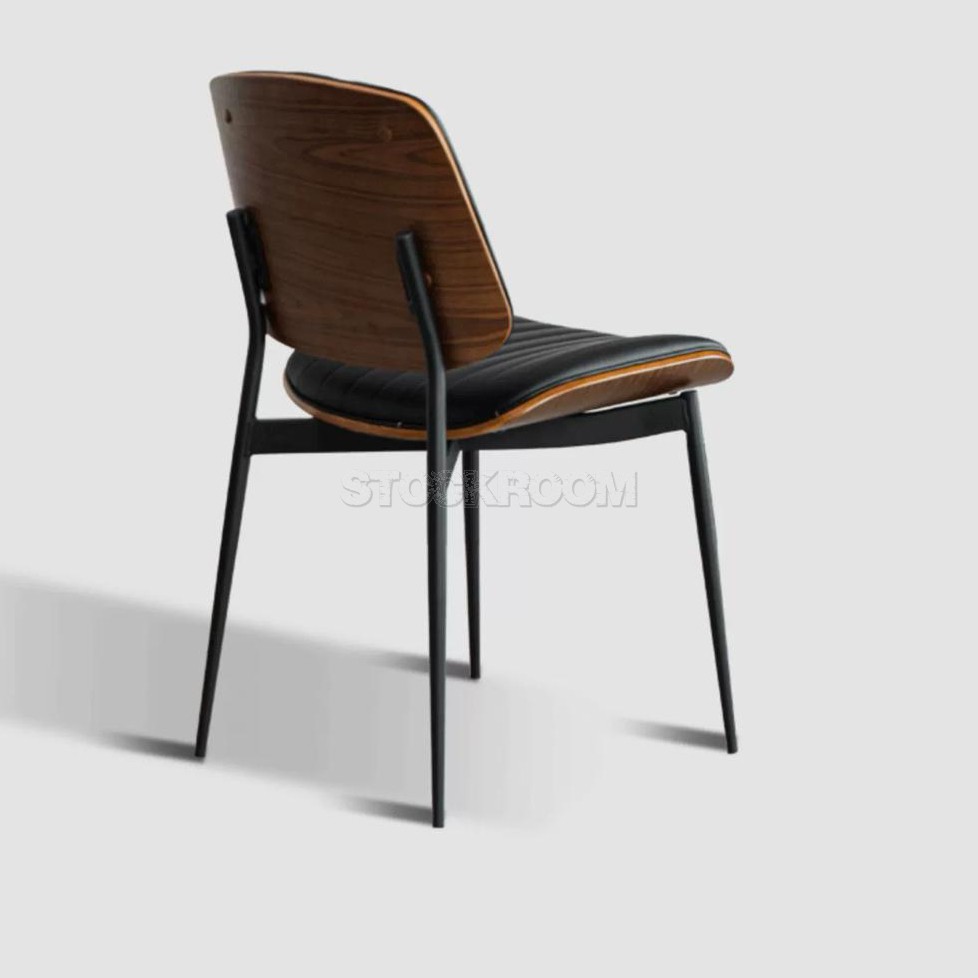 Lyla PU Leather Upholstered Dining Chair With Metal Legs