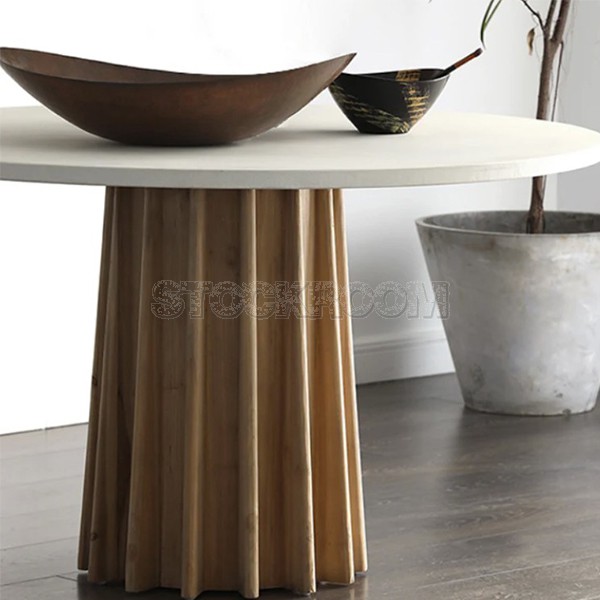 Madelaine Round Slate Dining Table