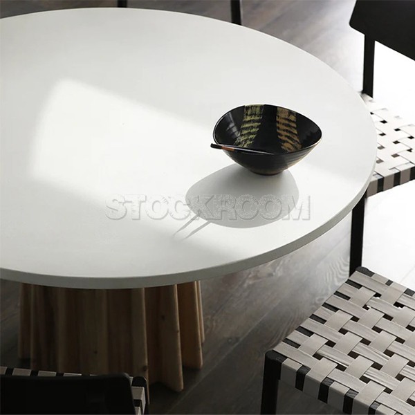 Madelaine Round Slate Dining Table