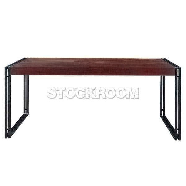 Manhattan Vintage Industrial Style Solid Wood Table by Stockroom