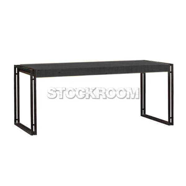 Manhattan Vintage Industrial Style Solid Wood Table by Stockroom