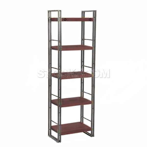 Manhattan Vintage Industrial Style Solid Wood Single Bookshelf by Stockroom