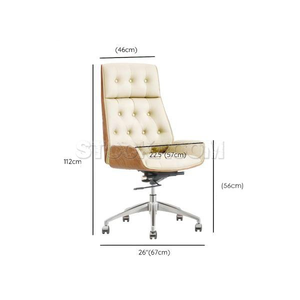 Marco Office Buttoned Highback Lobby Ergonomic Office Chair