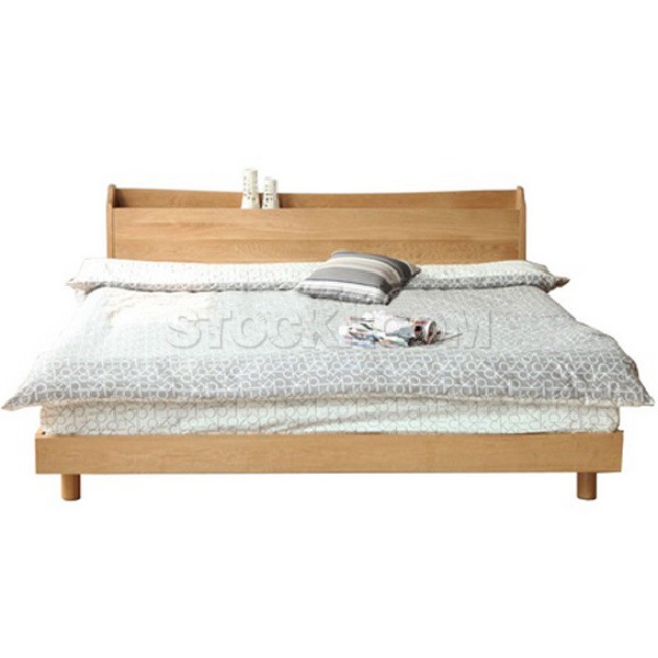 Margaret Solid Oak Wood Bed Frame