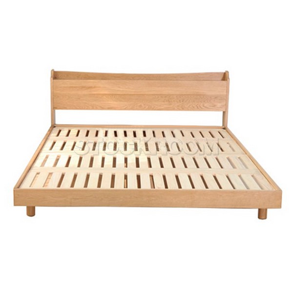 Margaret Solid Oak Wood Bed Frame