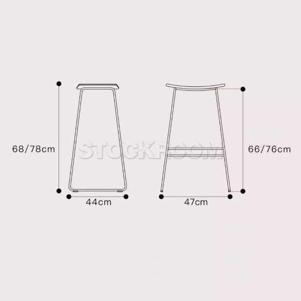 Margery II Leather Upholstered Barstool