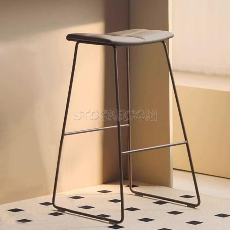 Margery II Leather Upholstered Barstool