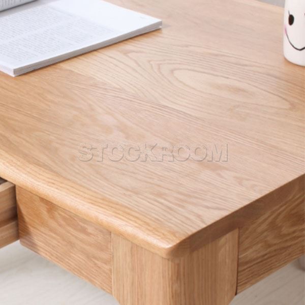 Martin Solid Oak Desk - Oak or Walnut Finish - More Sizes