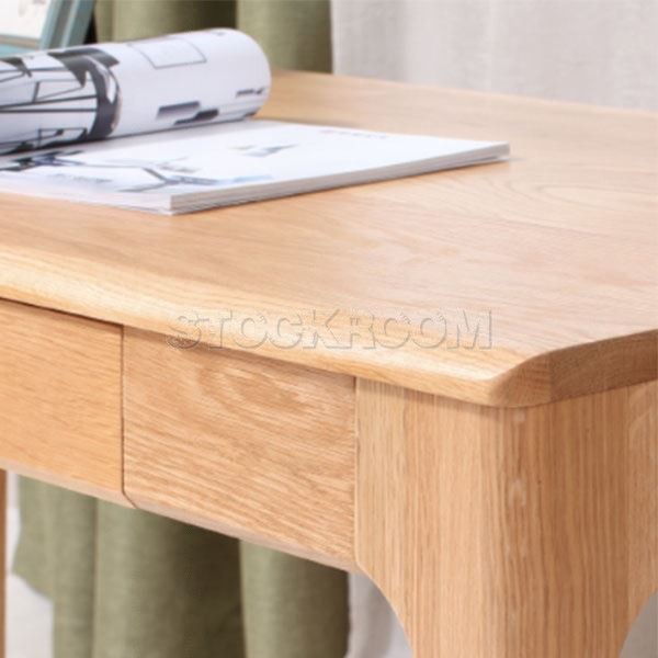 Martin Solid Oak Desk - Oak or Walnut Finish - More Sizes