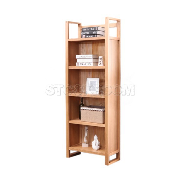 Masaru Solid Oak Wood Bookshelves