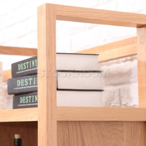 Masaru Solid Oak Wood Bookshelves