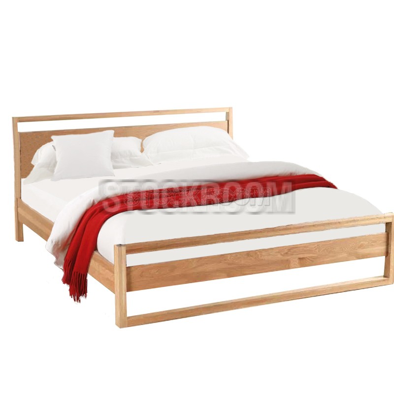Mason Solid Oak Wood Bed Frame
