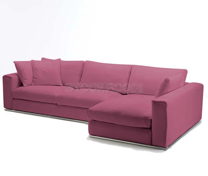 Merton Fabric Feather Down Sofa - L Shape / Sectional Sofa