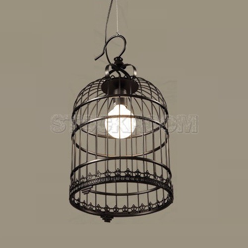 Metal Birdcage Ceiling Lamp