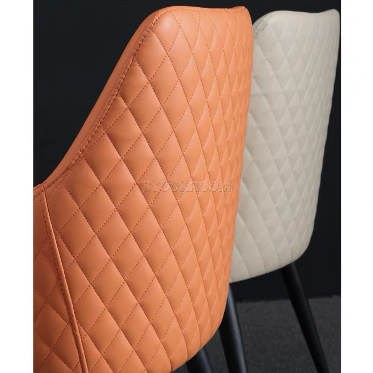 Michel Leather Upholstered Dining Armchair