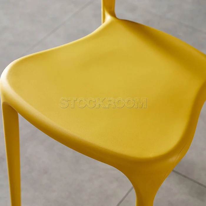 Miko Contemporary Stacking Plastic Armless Chairs