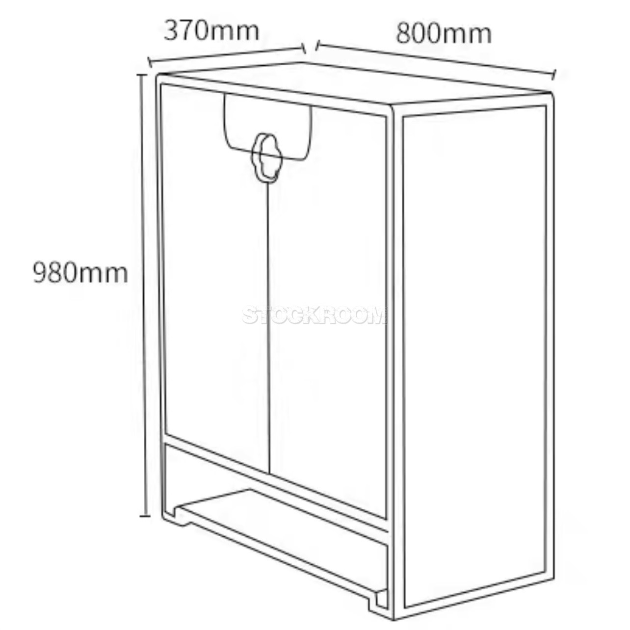 Ming Modern Chinese Style Shoe Cabinet