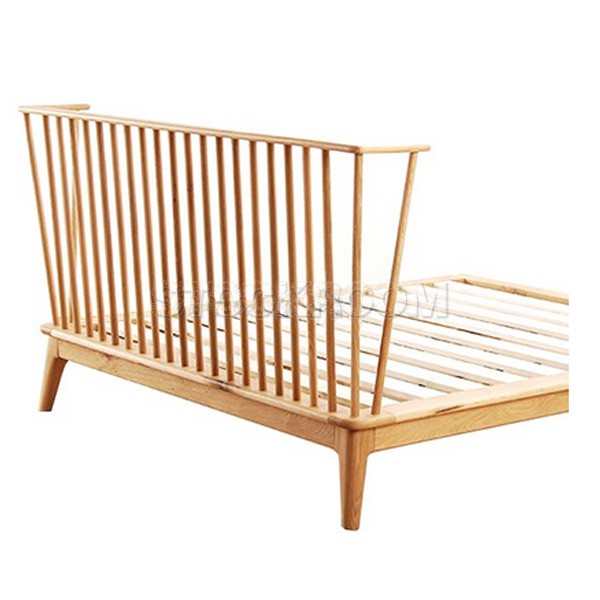 Miram Solid Oak Wood Bed Frame