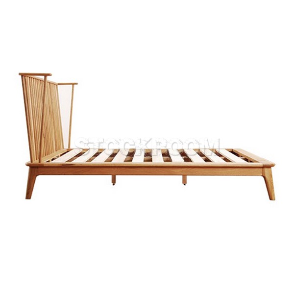 Miram Solid Oak Wood Bed Frame