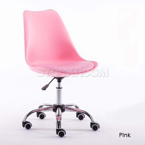 Modern Charles Jacob Style Office Chair with Wheels