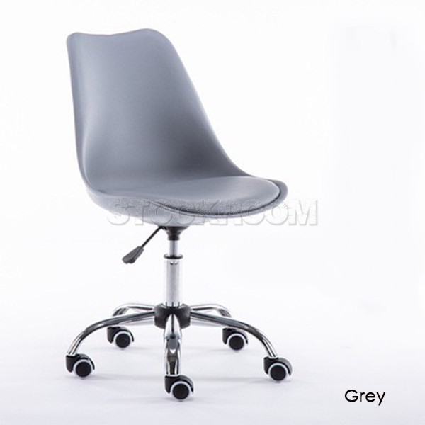 Modern Charles Jacob Style Office Chair with Wheels