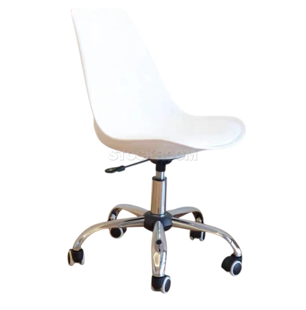 Modern Charles Jacob Style Office Chair with Wheels