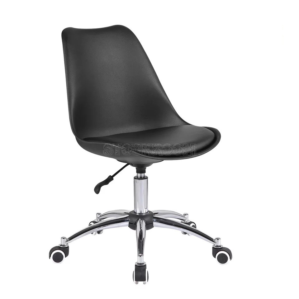 Modern Charles Jacob Style Office Chair with Wheels