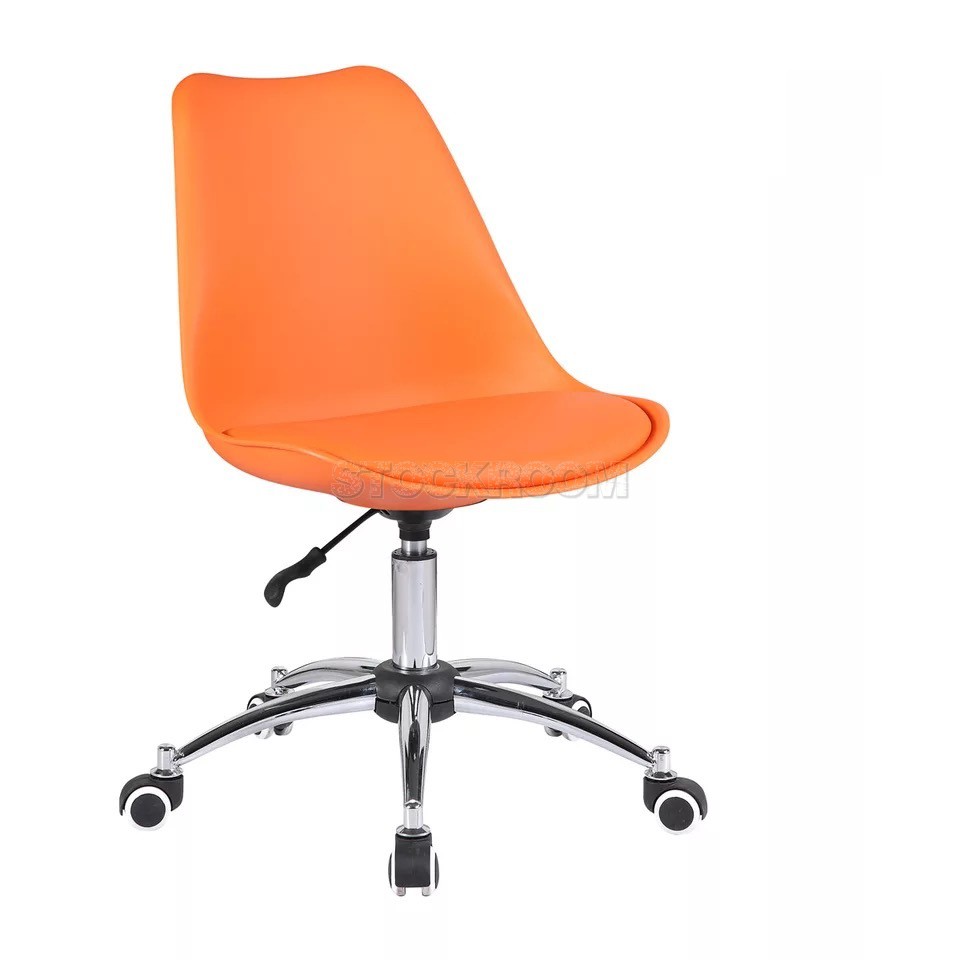 Modern Charles Jacob Style Office Chair with Wheels