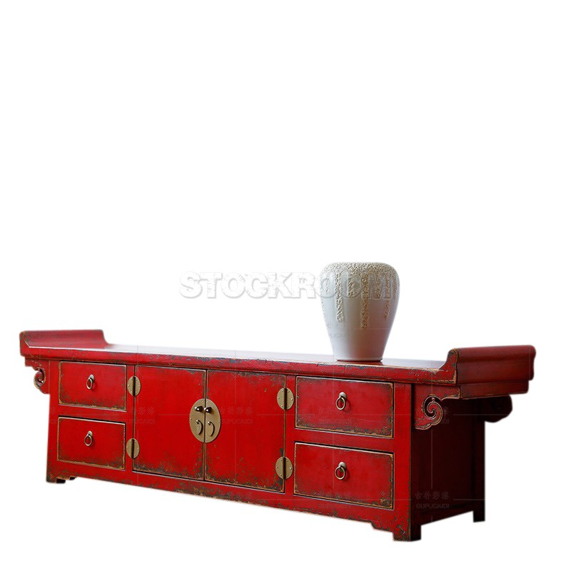 Modern Chinese Collection Ming Style Sideboard / Buffet Cabinet by Stockroom