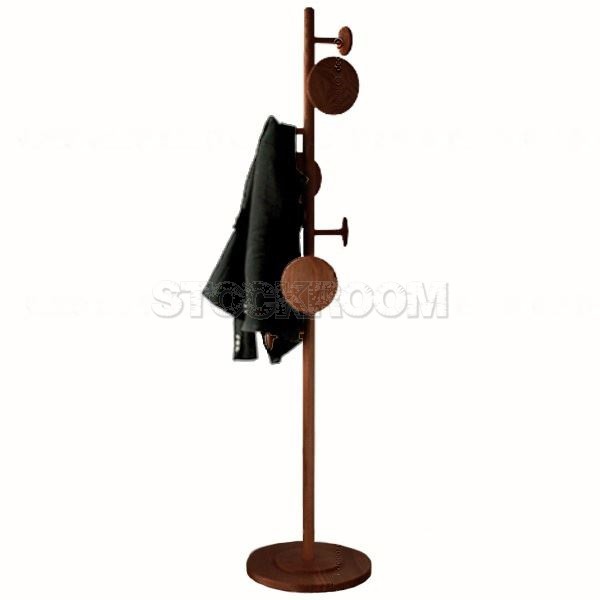 Modern Wood Coat Rack / Stand Hanger