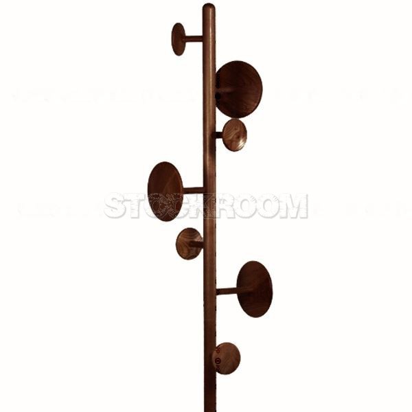 Modern Wood Coat Rack / Stand Hanger